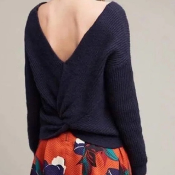 Cropped Anthropologie Knit Sweater - Picture 5 of 5